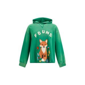 Found Men Embroidered Wildlife Hoodie